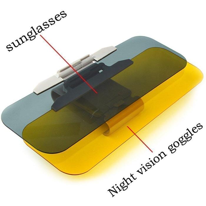 2 in 1 Car Sun Visor - Day and Night Anti-Glare & Anti UV HD Visor