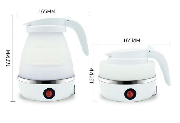 Folding Kettle Outdoor Travel Silicone Electric Kettle 110V