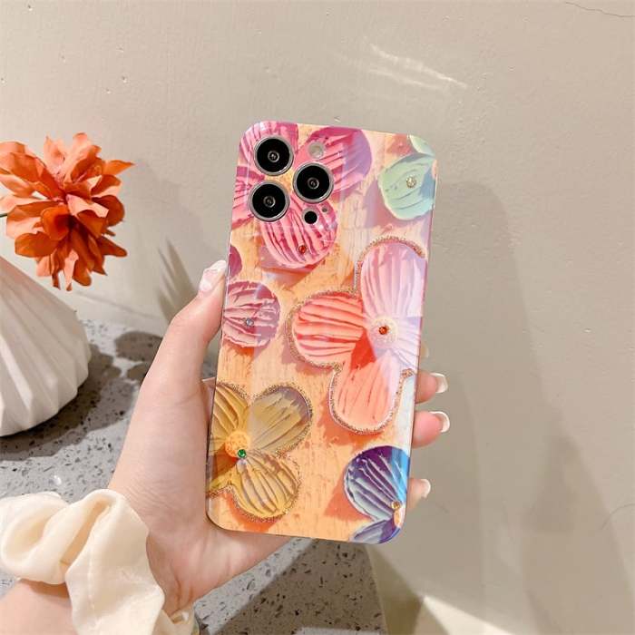 Vintage Oil Painting Flower iPhone Case