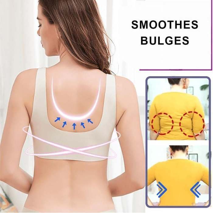 ROSY LIFT BRA –Plus Size Comfort Extra Elastic Wireless Support Lace Bra (Size runs the same as regular bras)