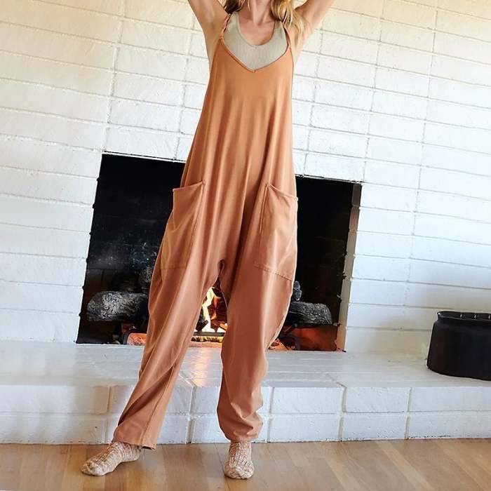 MOTHER'S DAY 49% OFFWide Leg Jumpsuit with Pockets (Buy 2 Free Shipping)
