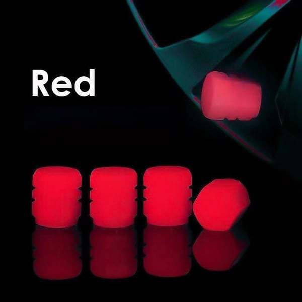 FLUORESCENT TIRE VALVE CAPS