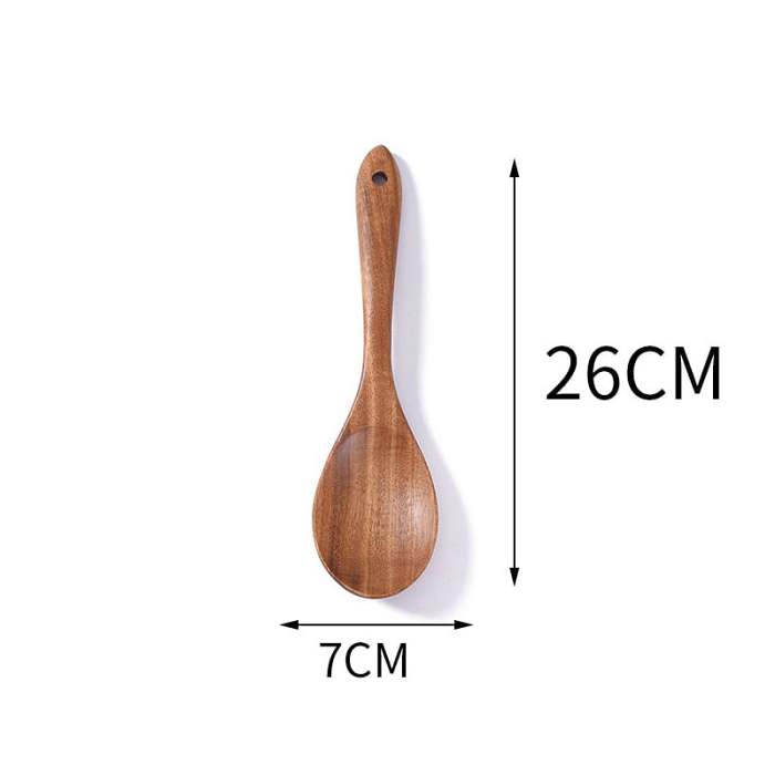 Eco-Friendly Teak Wood Kitchen Spoon Set