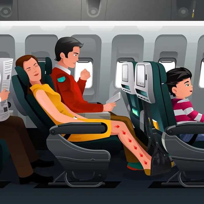 Airplane Foot Hammock (Memory Foam)