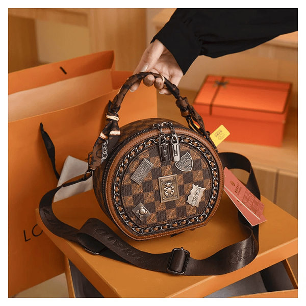 Real Leather Bear Bag(Double Zippers - High capacity)