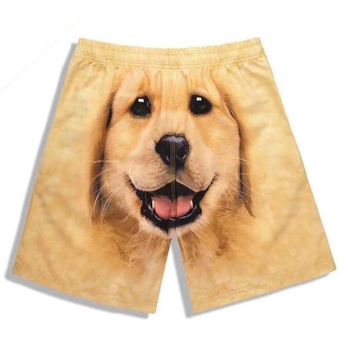 Funny Golden Retriever Casual Quick-drying Shorts