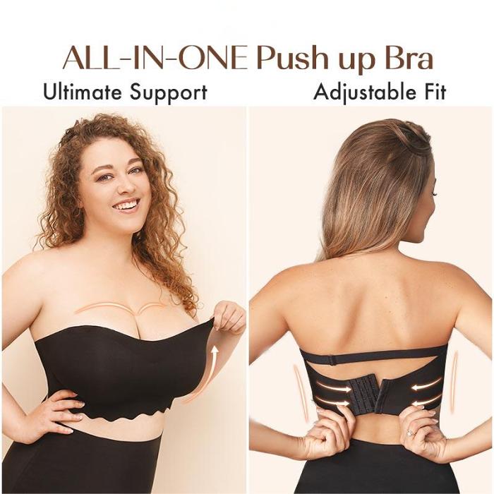 Summer Sale - Plus size Sexy Strapless Invisible Push Up Bra