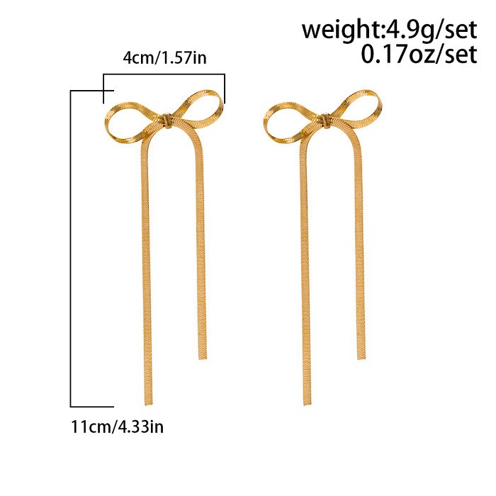 Chain Bow Earrings