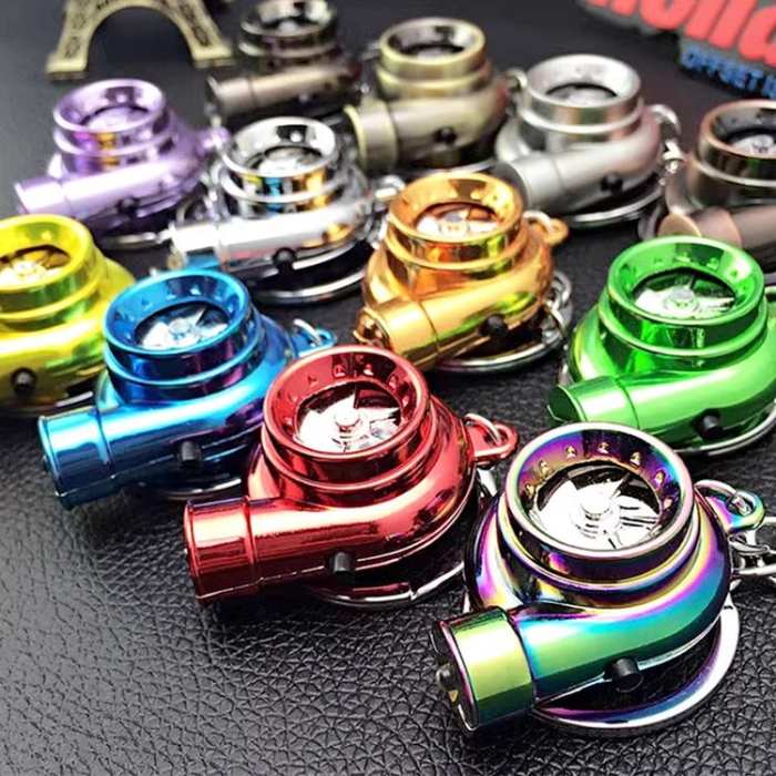 Creative Charming Polished Turbocharger Key Chain