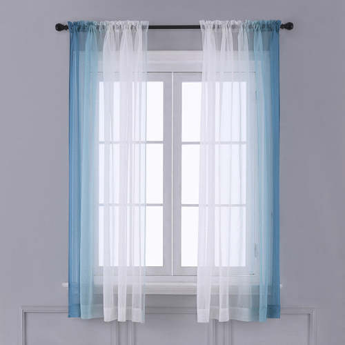 Left And Right Gradient Color Curtain Window Screen Finished Product