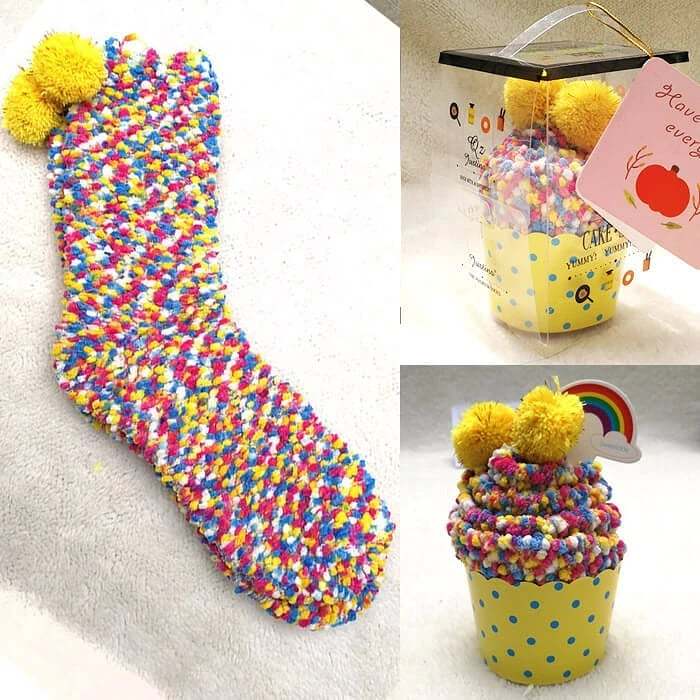 Winter Fuzzy Slipper Socks WIth Gift Box