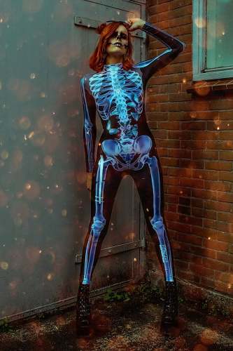 Last Day Promotion -Halloween Couple Skeleton Bodysuit-[Halloween Sale]