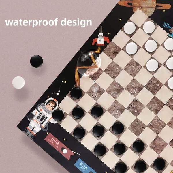 Multifunctional Book-Style Portable Chess Set