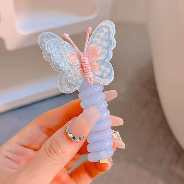 Butterfly Telephone Wire Hair Bands for Kids