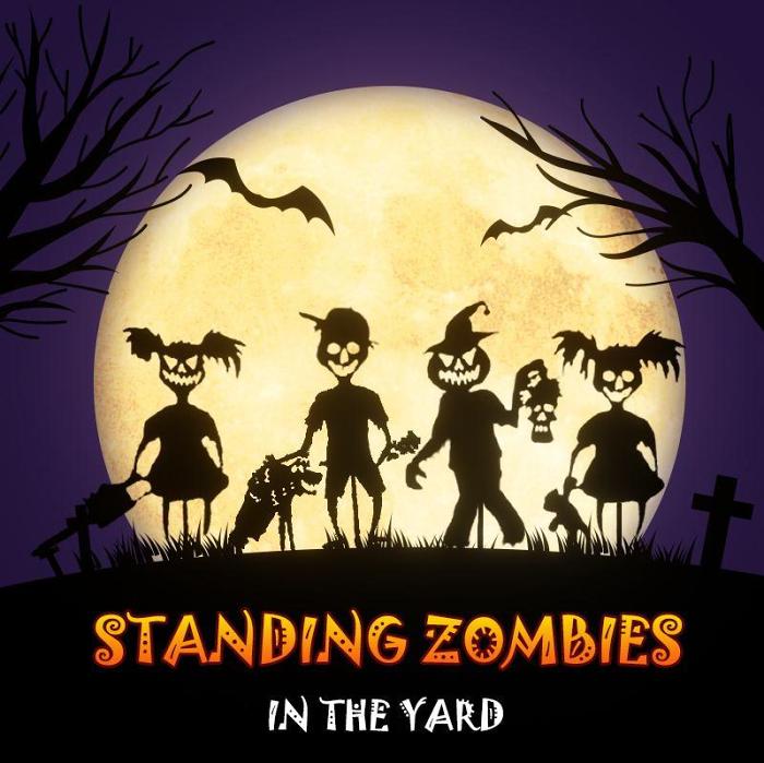 (Last Day Flash Sale-50% OFF) Cute Ghost Zombie-Metal Yard Art - BU