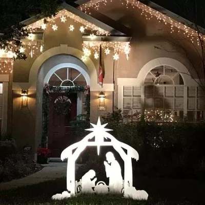 Holy Night Outdoor Christmas Nativity Set