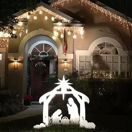 Holy Night Outdoor Christmas Nativity Set
