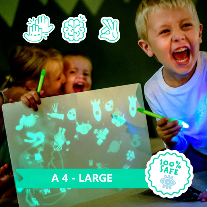 Kids Magic Light Drawing Pad Set