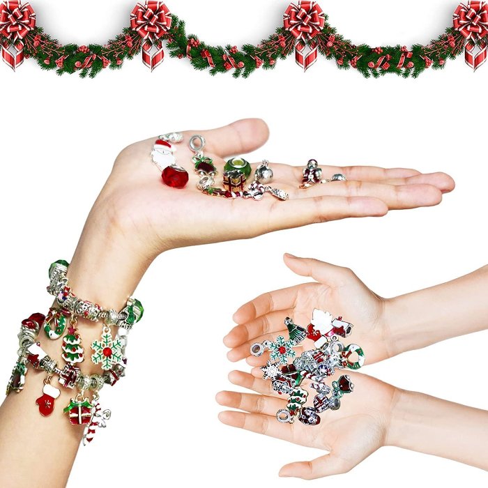 (Early Christmas Sale- 48% OFF)  DIY Christmas Advent Calendar Bracelets Set - Buy 2 Get EXTRA  10％ OFF & FREE SHIPPING