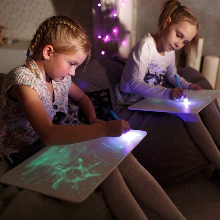 Kids Magic Light Drawing Pad Set