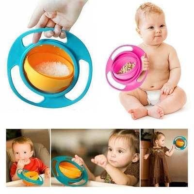 360° Rotate Spill-Proof Bowl