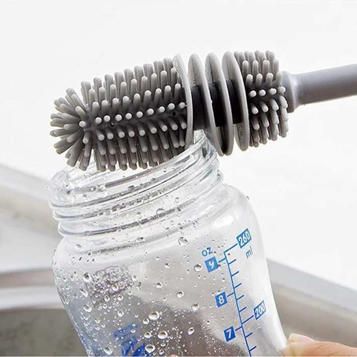 Multifunctional soft cleaning cup brush master