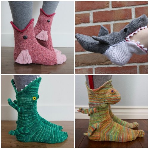 Christmas Pre Sale- 3D Knit Crocodile Socks