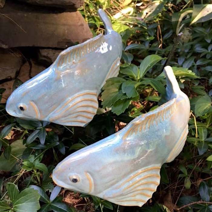 Ceramic Koi Set Garden/Home Decor