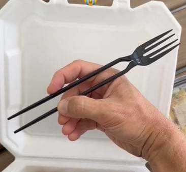 The Chork - Chopsticks and Fork in ONE!! (6 Pack)