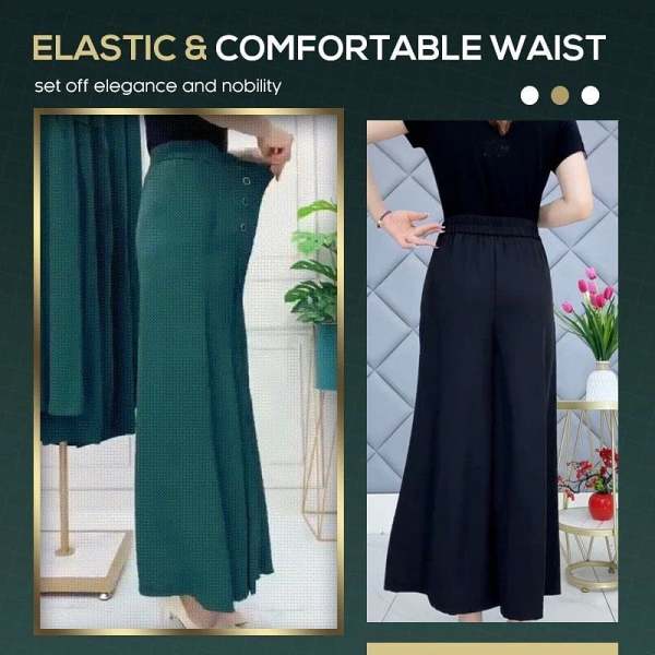 Stylish Pleated Wide-Leg Pants Comfort & Slim