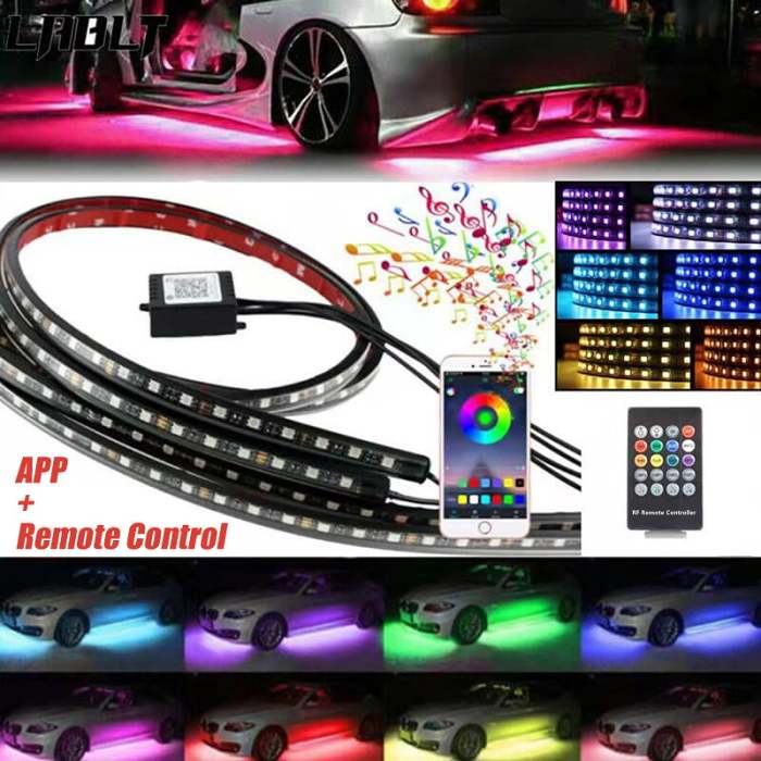 LAST DAY 49% OFF- Car Chassis Flexible RGB Waterproof LED Strip Lights (4PCS)