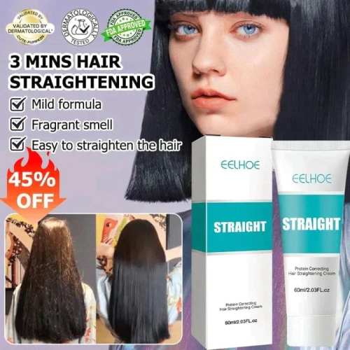 Save 45% on limited time purchase  Silk and Keratin Treatment Hair Straightening Cream