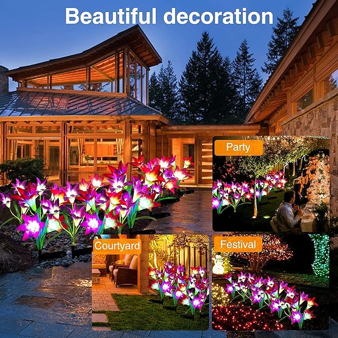 Solar Lily Garden Light