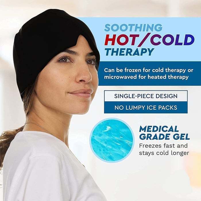 Hot & Cold Therapy Head Cap Migraine Relief Cap