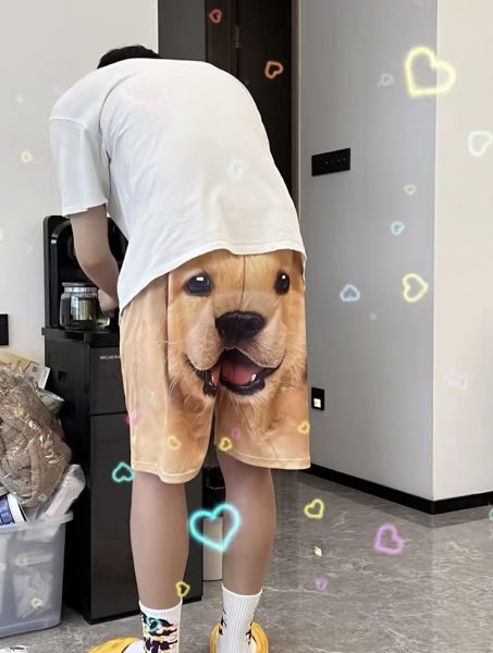 Funny Golden Retriever Casual Quick-drying Shorts
