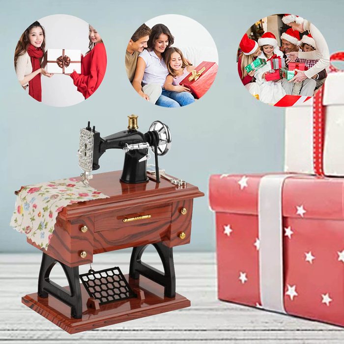 [Pre-Christmas-Sale Save 50% off] Premium Wood Sewing Machine Music Bo