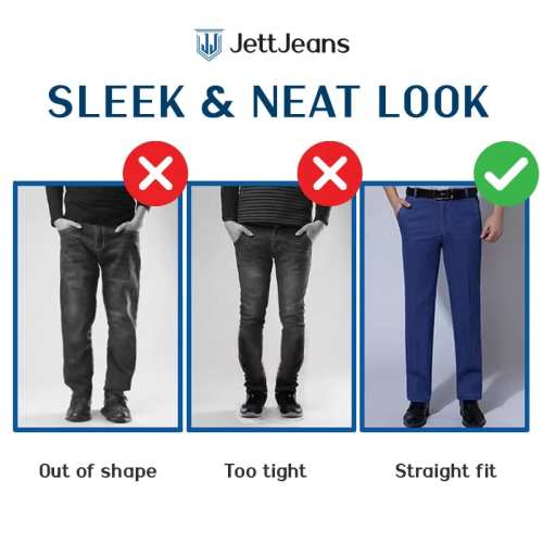 Autumn pre-sale- Men's High Waist Straight Fit Stretch Jeans