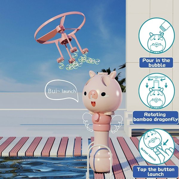 Early Summer Sale -48% OFF)Bamboo Dragonfly Bubble Machine Discovery Toys-BUY 2 FREE SHIPPING