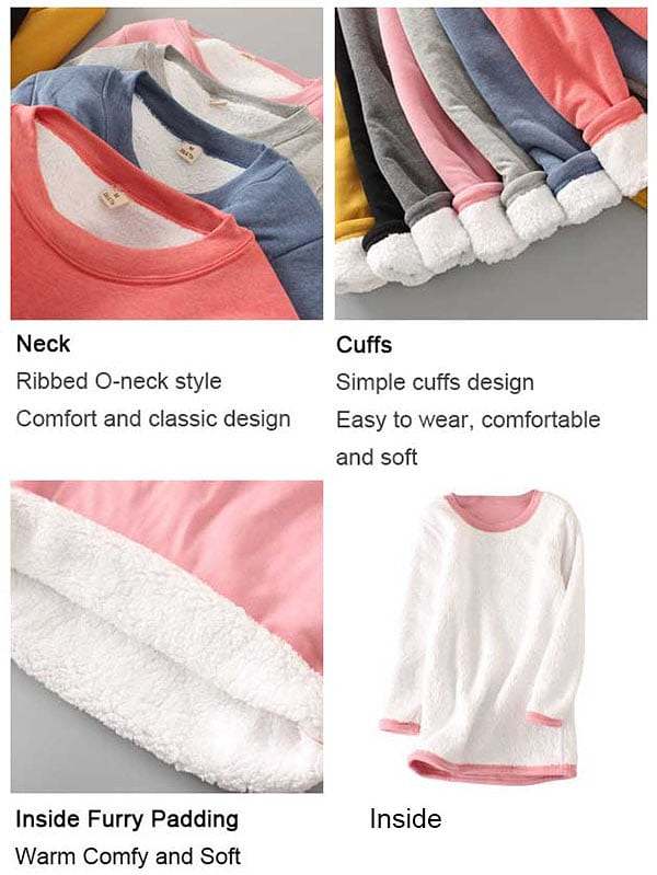 Get ready for the cold seasonWomen‘s NEW Casual Cotton Round Neck Solid Sweatshirt (S-5XL)♀