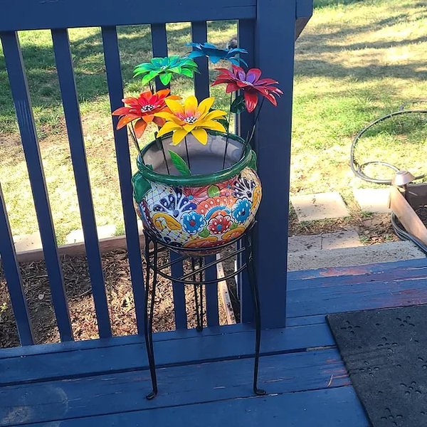 Last Day Promotion 70% OFFMetal Flowers Garden Stakes