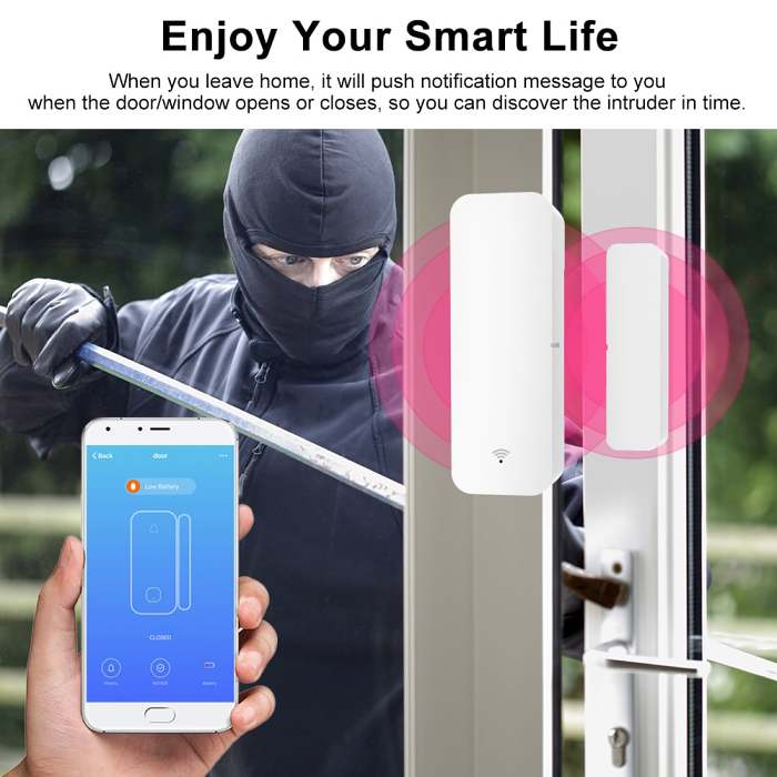 Hot Sale   Intelligent WIFI Door And Window Sensor