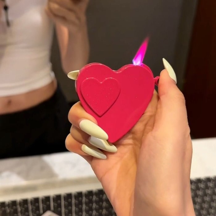 Heart-Shaped Lighter Two Modes Refillable