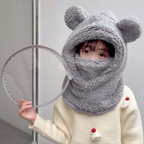 New Sale-3 in 1 Windproof Plush Hat with masks