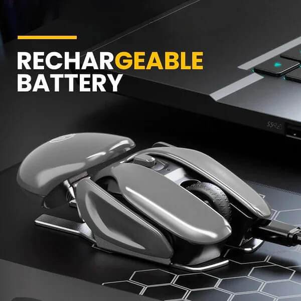 FREE SHIPPING-Wireless Ergonomics Metal Mouse