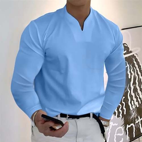 Men's Loose Casual Long Sleeve Top