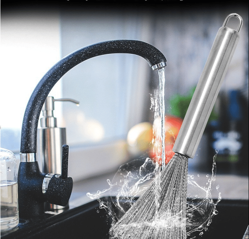 Dish Brush-Kitchen Cleaning Brush for Pans Stoves Cast Iron Skillet Cleaning Dishes Pots