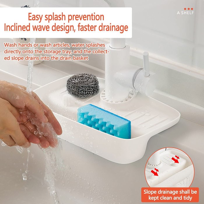 (Last Day Flash Sale) Faucet splash-proof draining rack-BUY 3 GE