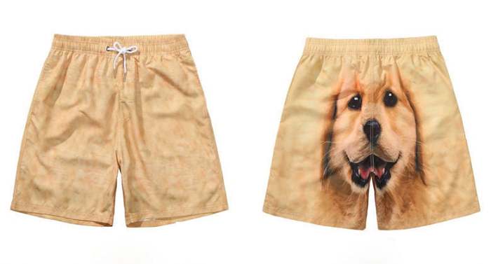 Funny Golden Retriever Casual Quick-drying Shorts