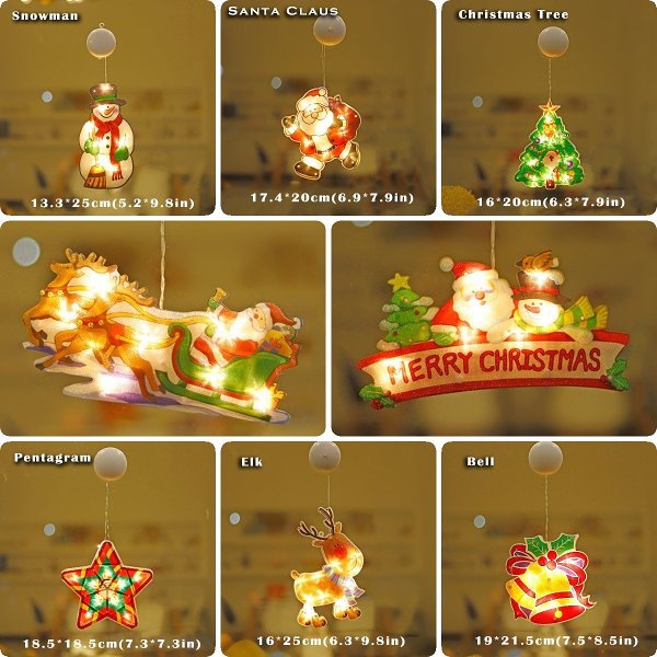 Christmas Pre-sale ONLY $9.99Christmas Window Hanging Lights