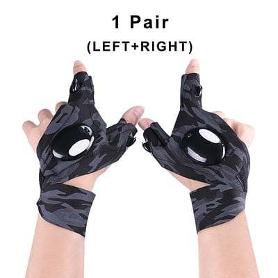 Father's Day 49% OFF LED Flashlight Waterproof Gloves